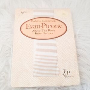 Evan Picone above the knee vanilla stripe